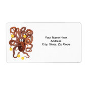 Octopus Sinaasappels Labels (Voorkant)