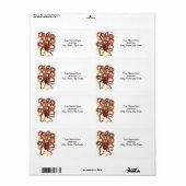 Octopus Sinaasappels Labels (Full Sheet)