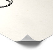 Octopus-Sjabloon over Antiek papier Poster (Hoek)