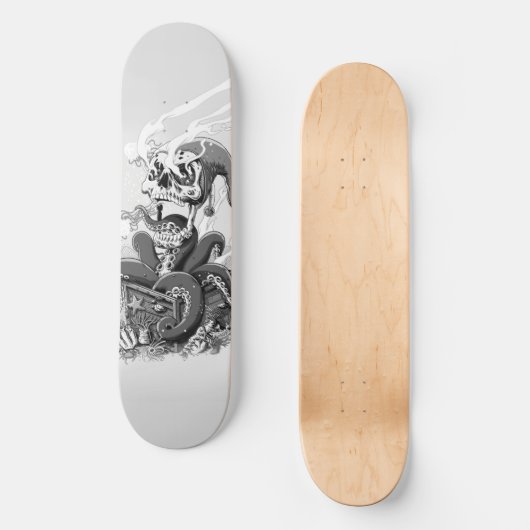 Octopus Skateboards - Black Outdoorgear (Voorkant)