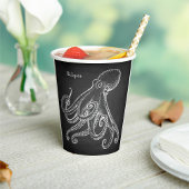Octopus Sketch Papieren Bekers