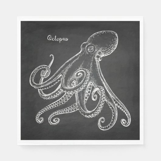 Octopus Sketch Servet (Voorkant)