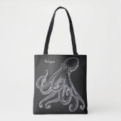 Octopus Sketch Tote Bag (Voorkant)