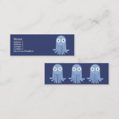 Octopus - Skinny Mini Visitekaartje (Voorkant / Achterkant)