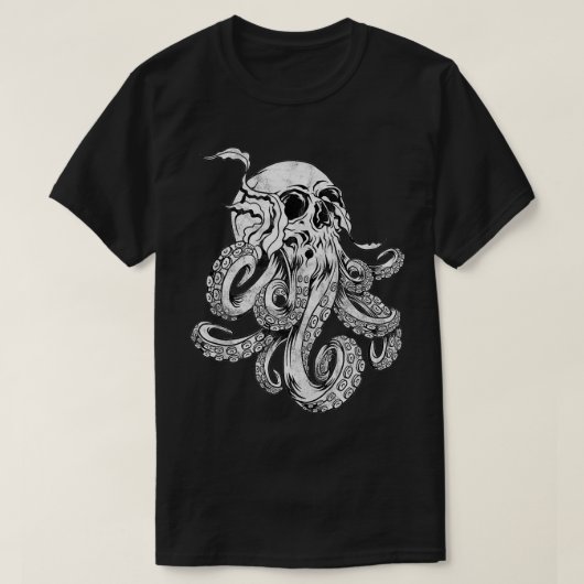 Octopus Skull Monster Kraken Cthulhu Skull voor ma T-shirt (Design voorkant)