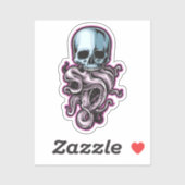 Octopus Skull Sticker (Vel)