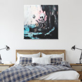 Octopus Skull Tarot Oracle Kaarten Witchy AI Art Canvas Afdruk (Insitu (Slaapkamer))