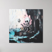 Octopus Skull Tarot Oracle Kaarten Witchy AI Art Canvas Afdruk (Voorkant)