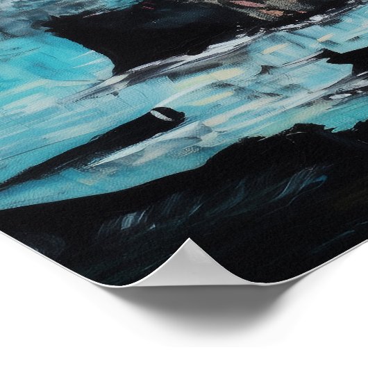 Octopus Skull Tarot Witchy AI Art Matte Waarde Poster (Hoek)