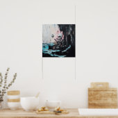 Octopus Skull Tarot Witchy AI Art Matte Waarde Poster (Keuken)
