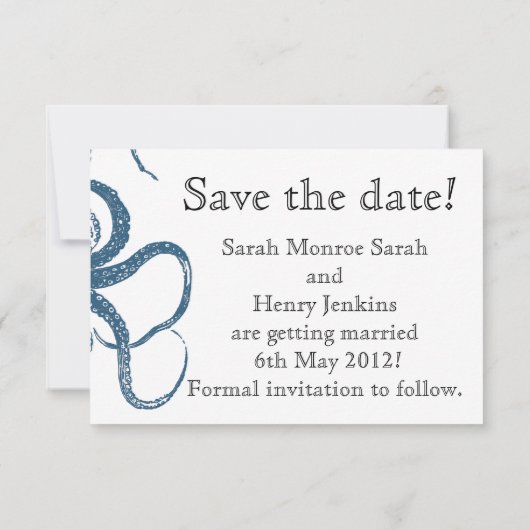 Octopus Sla de Datum kaart op (Achterkant)