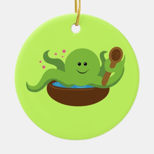 Octopus Soup Keramisch Ornament (Voorkant)