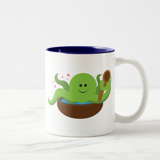 Octopus Soup Tweekleurige Koffiemok (Rechts)