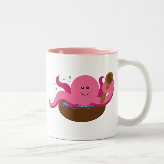 Octopus Soup Tweekleurige Koffiemok (Rechts)