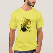 Octopus speelt drummer shirt drum T-shirt (Voorkant)