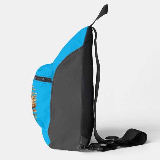 Octopus speelt drums in de oceaan sling bag (Rechts)