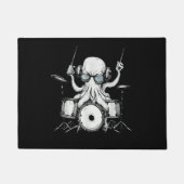 Octopus Speelt op Drums Drumspeler Drummer Band Deurmat (Voorkant)