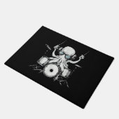 Octopus Speelt op Drums Drumspeler Drummer Band Deurmat (Schuin)