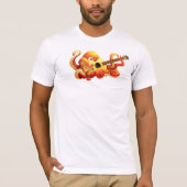 Octopus Spelend Guitar Shirt (Voorkant)