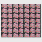 Octopus Sporen - Roze - Boekband Eindblad Cadeaupapier (Vlak)