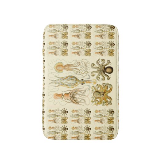 Octopus Squid Gamochonia door Ernst Haeckel Badmat (Voorkant Verticaal)