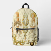  Octopus Squid Gamochonia door Ernst Haeckel Bedrukte Rugzak (Voorkant)