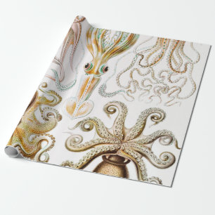Octopus Squid, Gamochonia door Ernst Haeckel Cadeaupapier