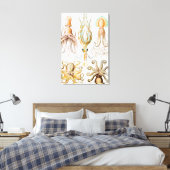 Octopus Squid, Gamochonia door Ernst Haeckel Canvas Afdruk (Insitu (Slaapkamer))