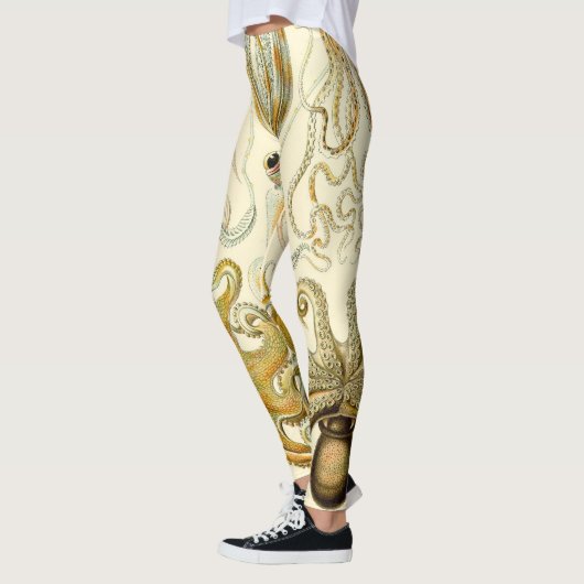  Octopus Squid Gamochonia door Ernst Haeckel Leggings (Links)