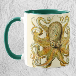 Octopus Squid Gamochonia door Ernst Haeckel Mok