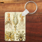  Octopus Squid Gamochonia door Ernst Haeckel Sleutelhanger (Achterkant)