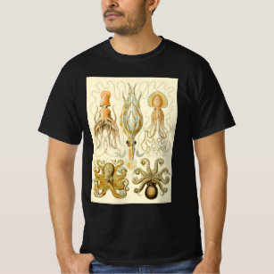  Octopus Squid Gamochonia door Ernst Haeckel T-shirt