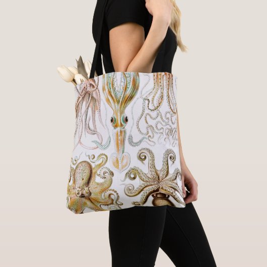 Octopus Squid, Gamochonia door Ernst Haeckel Tote Bag (Dichtbij)