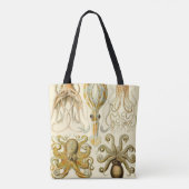  Octopus Squid Gamochonia door Ernst Haeckel Tote Bag (Achterkant)