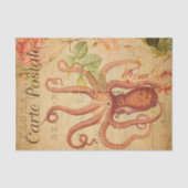  octopus, Squid Marine Life Animal French Tissuepapier (Voorkant)