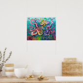 Octopus Squid Poster (Keuken)
