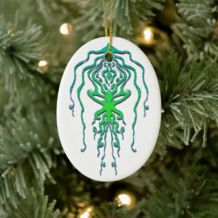 Octopus Squid Tribal Tattoo Abstract ontwerp Keramisch Ornament
