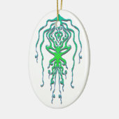 Octopus Squid Tribal Tattoo Abstract ontwerp Keramisch Ornament (Links)