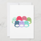 Octopus Squishmallow Birthday Party Kaart (Achterkant)