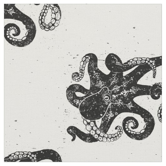 Octopus Stamp Stof (Close Up)