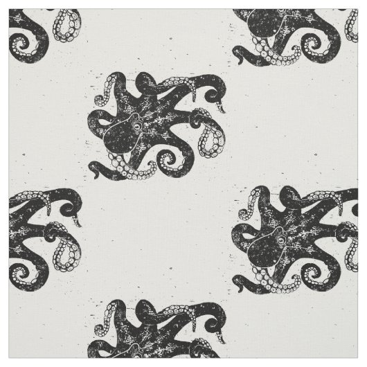 Octopus Stamp Stof (Swatch)