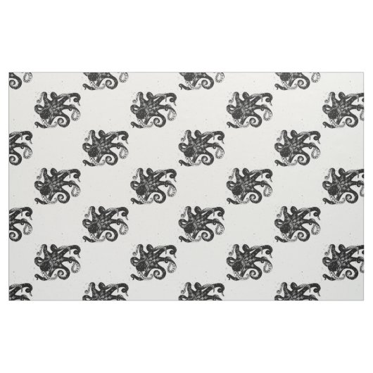 Octopus Stamp Stof (Fat Quarter)