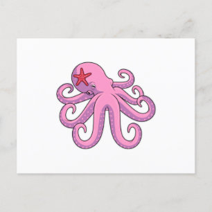 Octopus Starfish Briefkaart