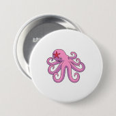 Octopus Starfish Ronde Button 7,6 Cm (Voorkant /achterkant)