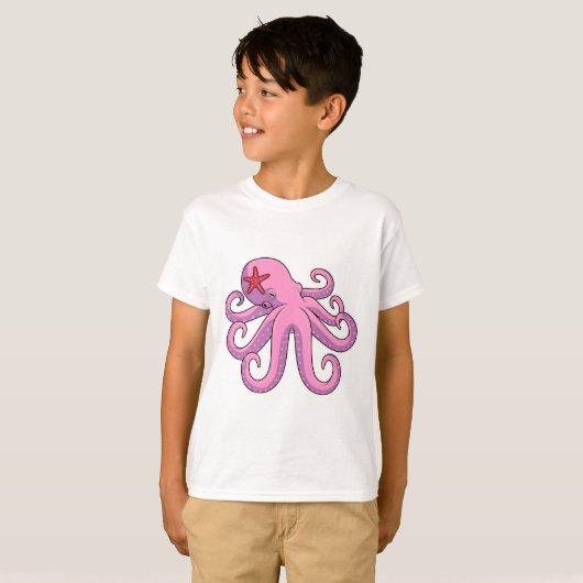 Octopus Starfish T-shirt (Voorkant volledig)