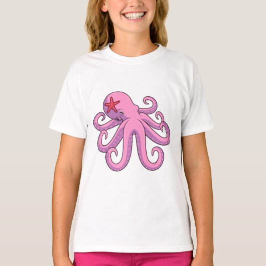 Octopus Starfish T-shirt (Voorkant)