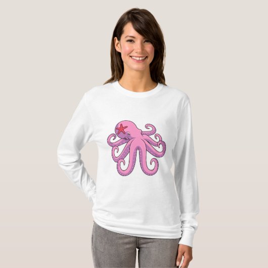 Octopus Starfish T-shirt (Voorkant volledig)