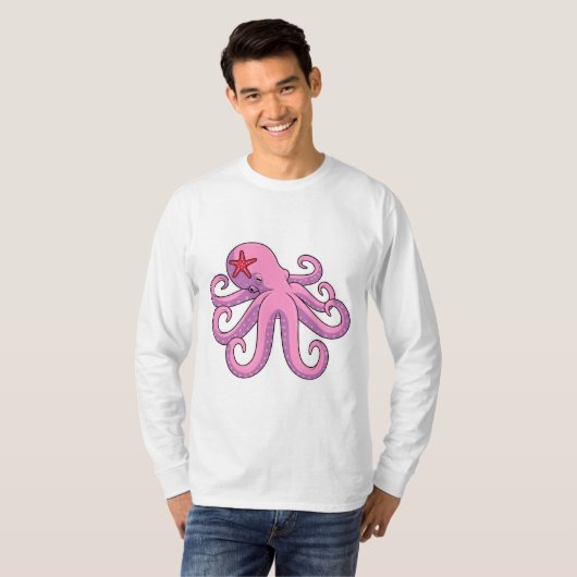 Octopus Starfish T-shirt (Voorkant volledig)