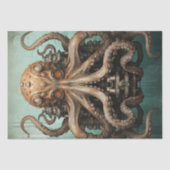 Octopus Steampunk Marine Life Aquatic Tissuepapier (Voorkant)