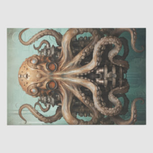 Octopus Steampunk Marine Life Aquatic Tissuepapier